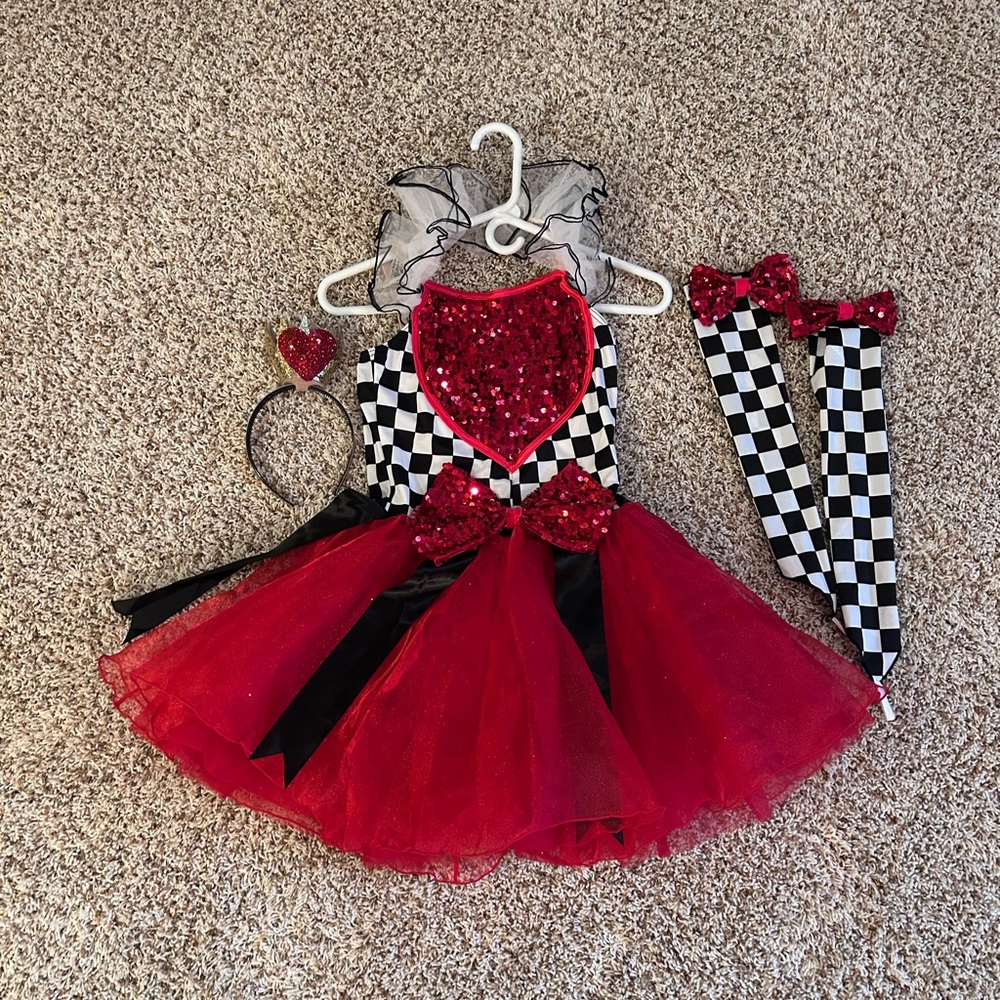 Weissman, queen of hearts, small adult, Dance costume